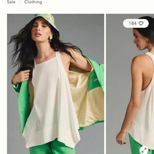 Anthropology Pilcro Hankey-Hem Swing Tank- size xs